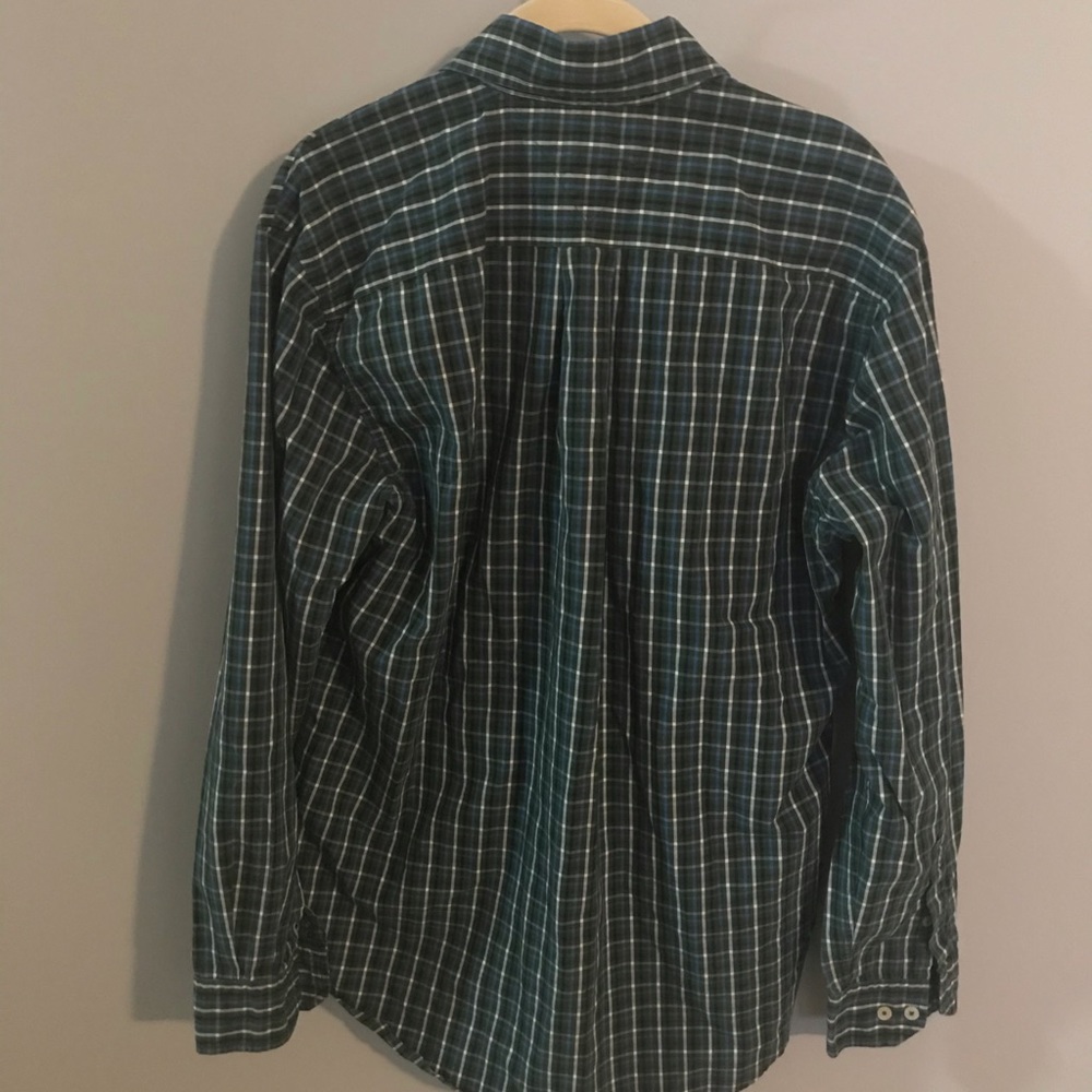 Mens Tommy Hilfiger like new green, blue, beige   Long sleeved shirt in Xl - Picture 4 of 4